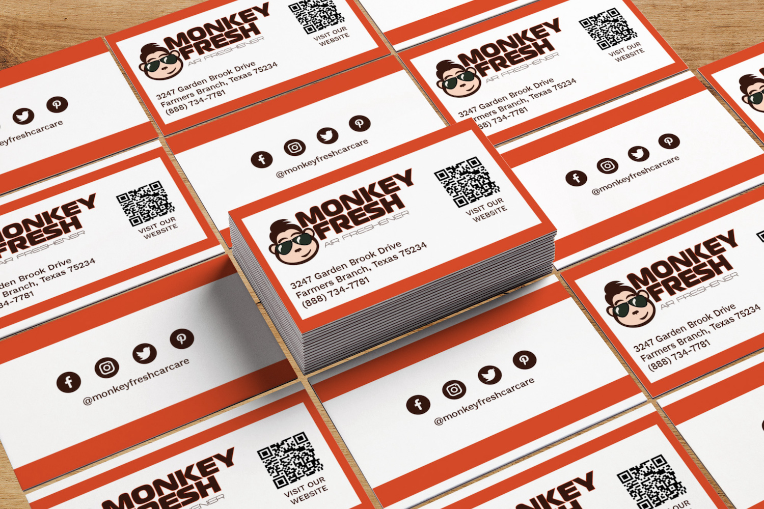Monkey_Fresh_Business_Card_Design_Golden_Shores_Communications_Brand_Agency