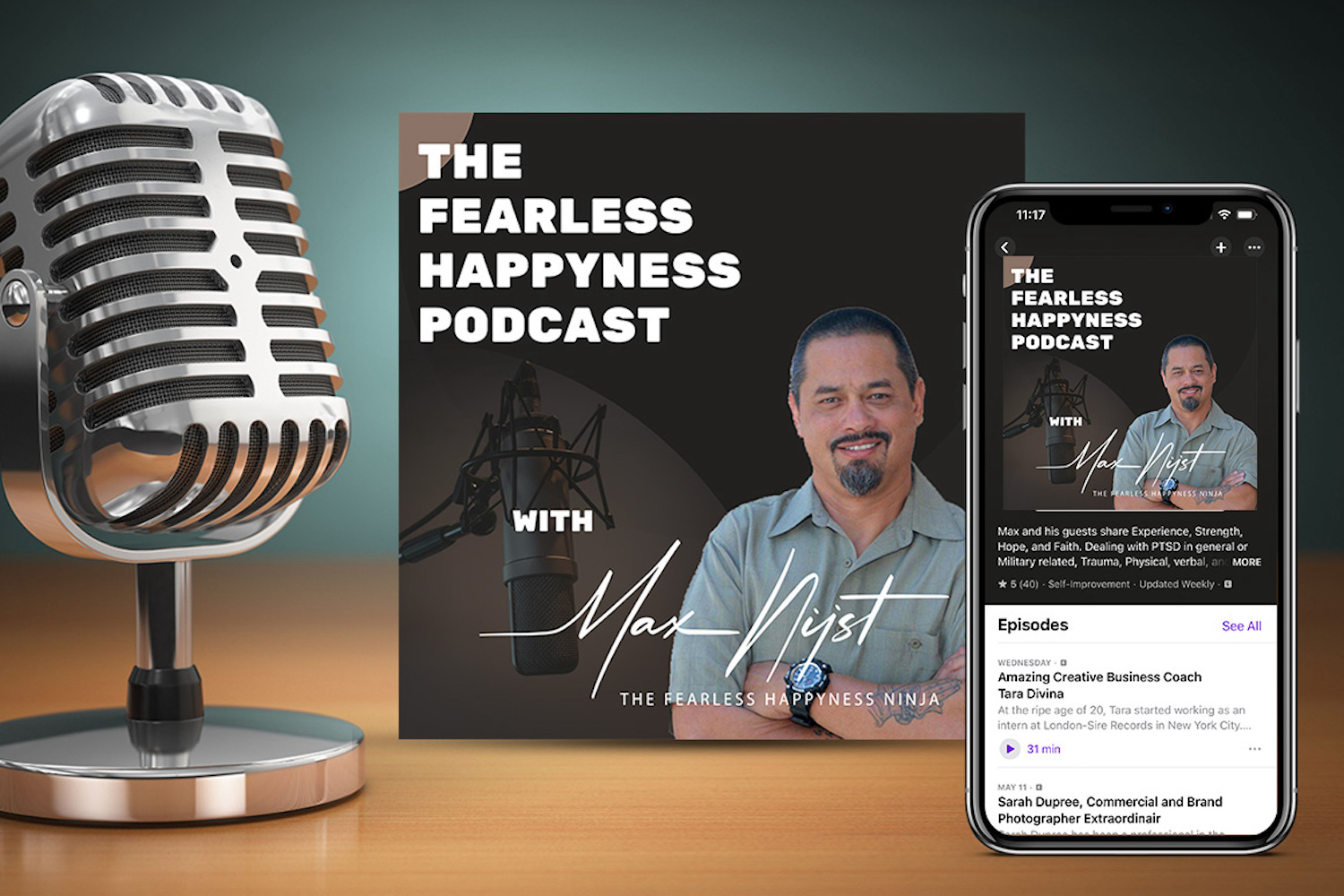 Max_Nijst_The_Fearless_Happyness_Podcast_Cover_Brand_Design_and_Marketing_Golden_Shores_Communications